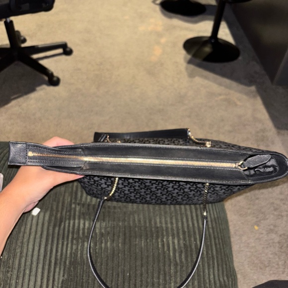 DKNY Black Monogram Tote - Picture 8 of 10